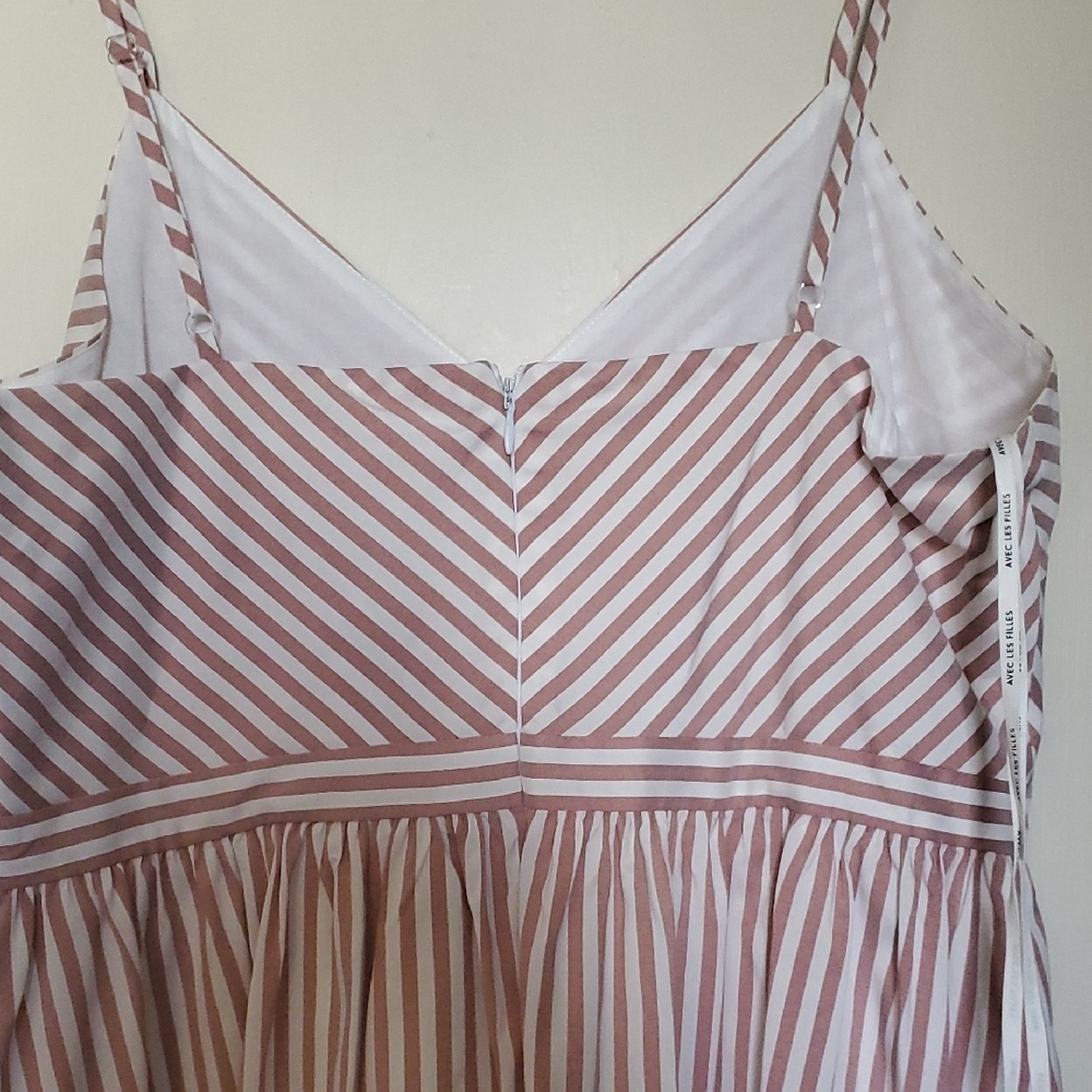 Avec Les Filles Pink and White Striped Dress - Picture 4 of 10